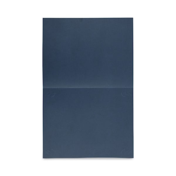 Certificate/Document Cover, 8 1/2 X 11 / 8 X 10 / A4, Navy, PK6